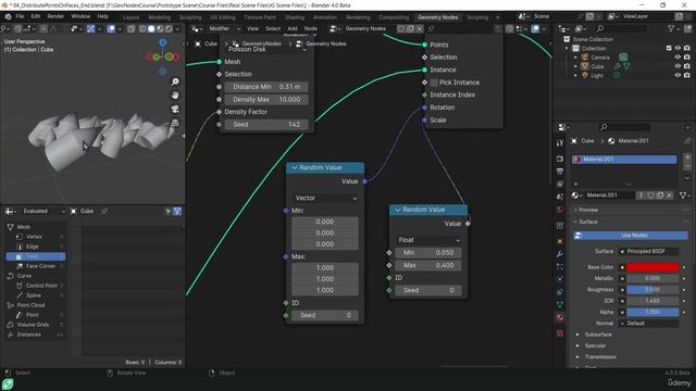 14. Instance On Points. BLENDER GEOMETRY NODES LEARNING