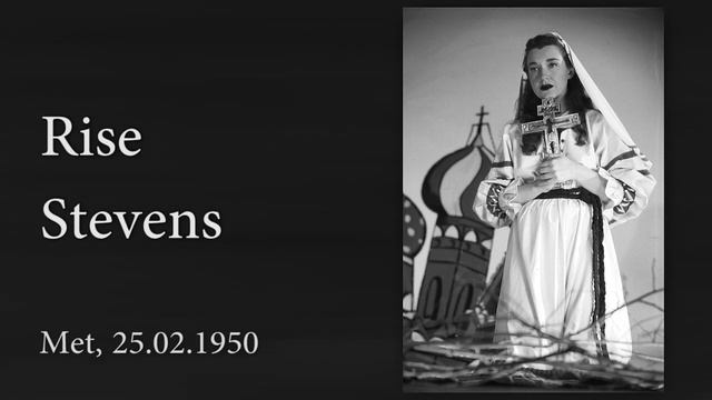 Rise Stevens - "Marfa's Divination" in English (Khovanshina) Met, 1950 смотреть онлайн