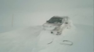 Метель по дороге на Териберку