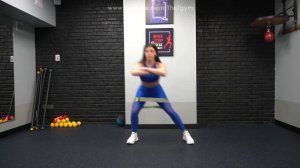 Шаги в стороны с лентой