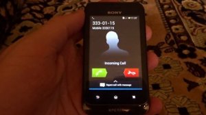 Sony Xperia Tipo Dual ST21i2 incoming call via Fake cal Call Assistant 4.2