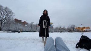 один день из жизни / спонтанная поездка с подругой, каток и мнооого снега