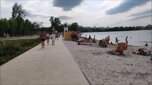 Пляж в парке "Берега". Открыли пляж и парк 6 августа 2023 год Белгород