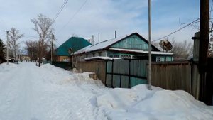 Село Самарское. Прогулка в центре села. Самарская средняя школа 1.