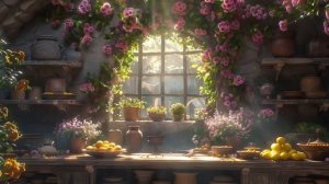 Peaceful Palace Garden Shed Light Summer Rain with Birdsong Ambience