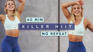 kaykay - 40 MIN FULL BODY CARDIO|Killer HIIT|No Repeat  High Impact  Modifications|Super Sweat  Burn