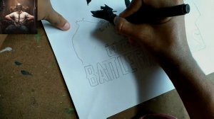 How to draw PUBG// Brush pen drawing // Drawing walker studio