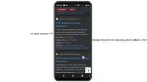 Chrome not showing adult website. fix!!
