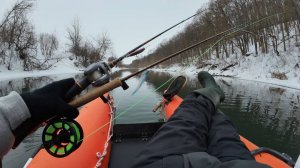 Нахлыст против спиннинга в феврале. 1:0 в пользу спина. Ловля щуки