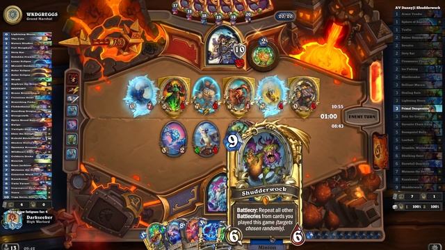 Hearthstone [WILD] DannyJi's Shudderwock Shaman, ft. Kazakusan! смотреть онлайн