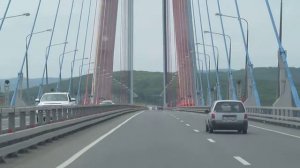 Владивосток.Вантовый мост на остров Русский(въезд)