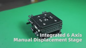 Very small! Our newly developed all-in-one 6-axis manual Displacement stage.