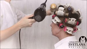 Укладка волос утюжком.феном .Прическа на средние волосы.Урок№127