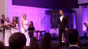 Groom sings opera to serenade his bride at romantic wedding- Oh Du mein holder Abendstern by  Wagne