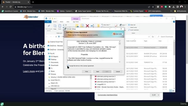 02. Downloading & Installing Blender 4. BLENDER GEOMETRY NODES LEARNING