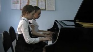 Фортепианный ансамбль Скерцо Далидович Софья, Фёдорова Ксения 4 класс 2018019 г