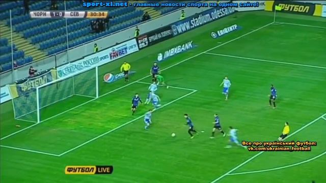 16 Тур. Черноморец - Севастополь (2:0) УПЛ