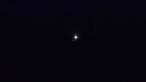 Вид из окна поезда - со ст.Плесецкая по ночному лесу
