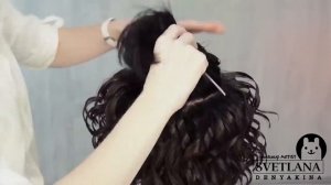 Обучение локоны утюжком.Сёрф-локоны.Пляжные локоны на среднюю длину волос. Урок№181