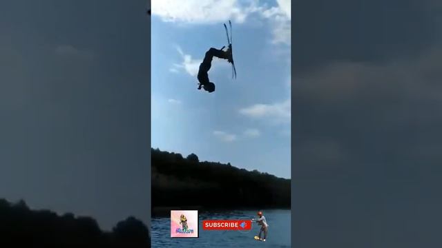 Easy landing in the water/ Sports life. Video trends/ Extreme videos/ Short video♀️[Motors]