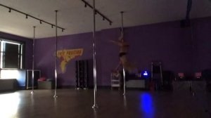 Freestyle Pole Dance - 12/1/2014 - Over the Rainbow