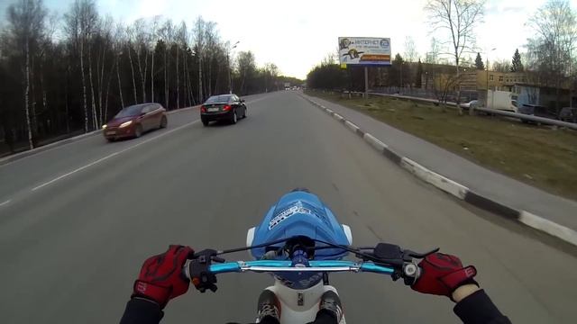 Покатушка на Yamaha Slider (MBK Stunt) с Анаколием