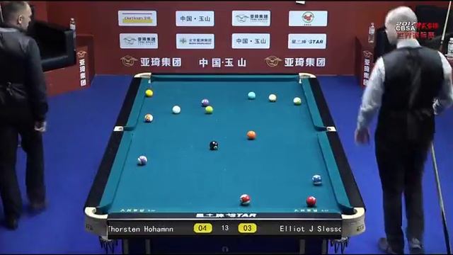 Thorsten Hohmann VS Elliot Slessor - Men - 2017 Chinese Billiards World Championship смотреть онлайн