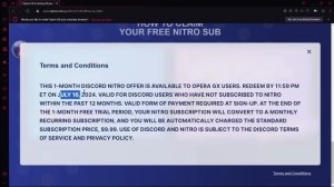How To Get Free 1 Month Discord Nitro With Opera GX | Free Discord Nitro Opera GX