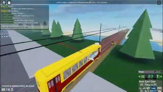 Поездка на ретро-трамвае РВЗ-6М2 по маршруту 3 вместе с разработчикамиЖнивеньRoblox