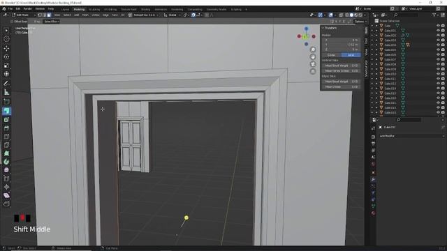 05 Interior Windows. MODULAR DESIGN in Blender by Johnny BlackWinter