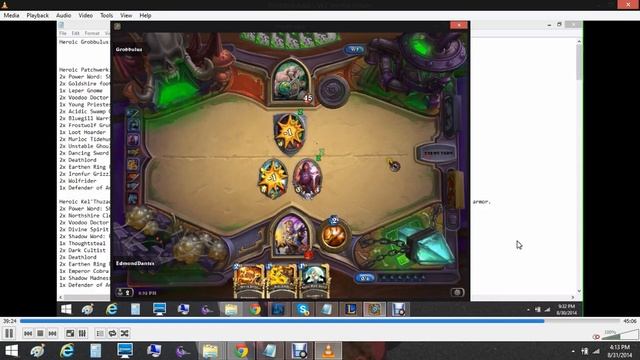 Hearthstone: Heroic Grobbulus vs Priest Deck (Construct Quarter) смотреть онлайн