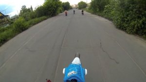 Стантовая покатушка с толпой пацанов на тренировку