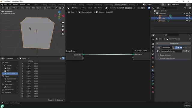 05. The Spreadsheet. BLENDER GEOMETRY NODES LEARNING