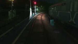 Выезд из Электродепо "Варшавское" из кабины машиниста.