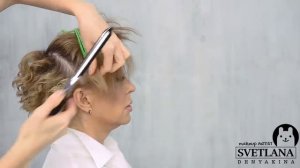 Прическа на тонкие и редкие волосы Урок№125