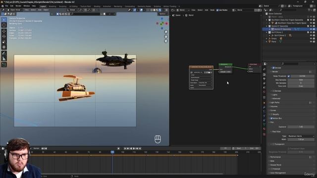 07 - Adding 3D CGI and Multiple Passes. VFX in Blender by Jacob Zirkle