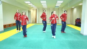 Школа ушу. Отработка позиций ушу. Часть 1