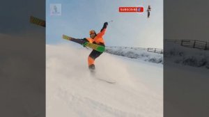 Backslide, ski tricks, extreme sports, top extreme sports, stunts♀️[Motors]