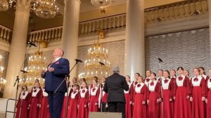«‘O sole mio», Большой Детский Хор имени Попова и Вадим Тихонов. Колонный зал Дома Союзов