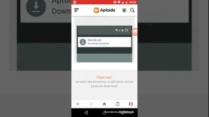 como baixar o aptoide pelo opera Mini