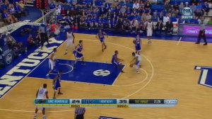 Andrew Harrison dish to Marcus Lee for Dunk