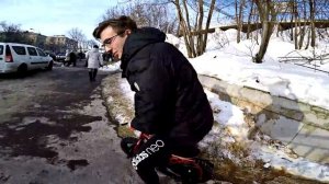 В электричке на ДРОЧЕСКОПЕ / покатушка за запчастями