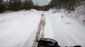 Тестирование кроссового скутера на карьере