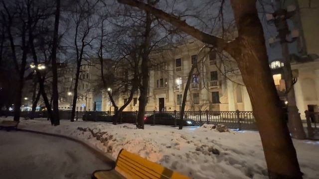 ПО БУЛЬВАРАМ. НОЧНАЯ МОСКВА. #moscow #москва #прогулкипомоскве #новыйгод2024