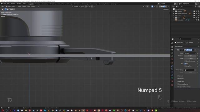 13. Hard Surface Modelling 8. HARD SURFACE MODELING in Blender by Blender Bros