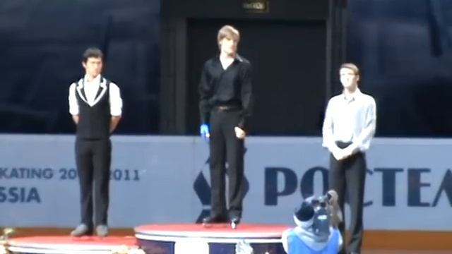 Verner, Chan, Abbott Cup of Russia 2010 men's podium смотреть онлайн