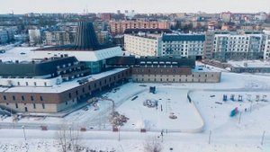 Кампус Псковского государственного университета. Пожалуй самое неординарное строение города. 4k