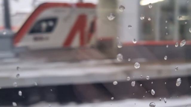 Предновогоднее видео!!! Москва-Курский вокзал - Тула-1 на Ласточке ЭС2ГП. Часть 1.