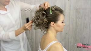 Прическа на тонкие и редкие волосы урок№89