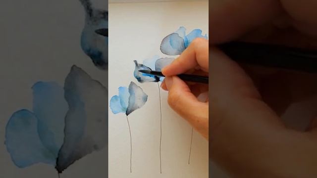 Акварель: идея прозрачных цветов